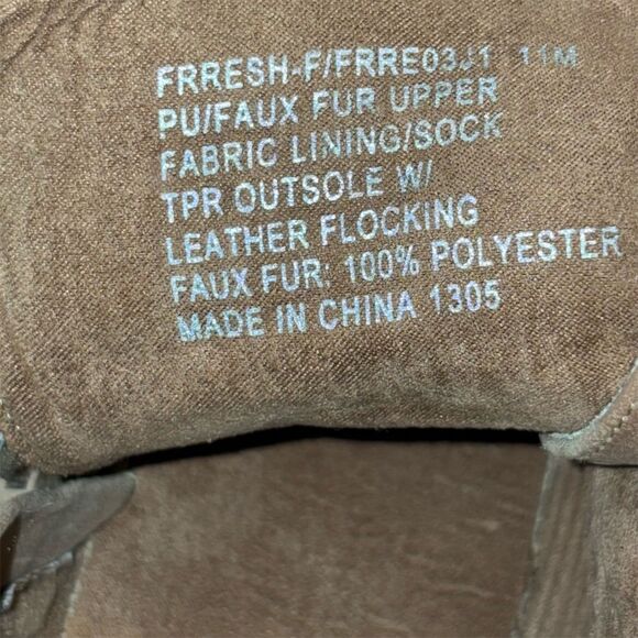 Madden Girl Women's Blush Ankle Lug Workboot Booties Faux Fur Trim Lace-Up Zip - Picture 16 of 16